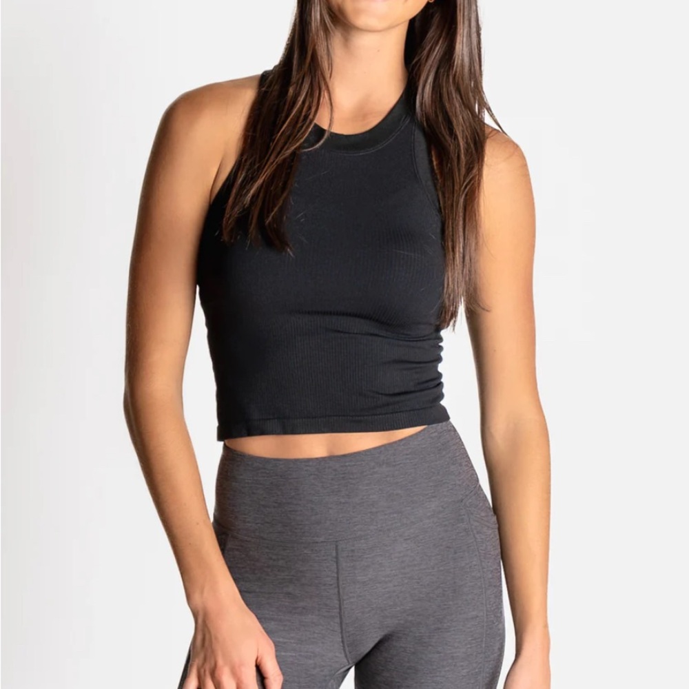 Bella Cropped Ribbed Tank - Picture 8 of 8